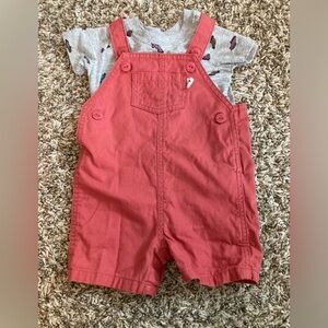 Baby Boy Racecar Overalls